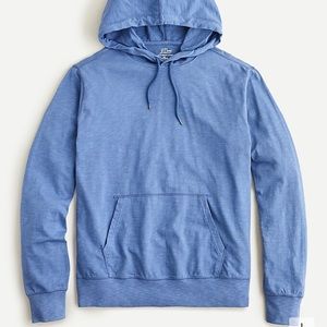 J Crew Mens Garment-Dyed Slub Cotton Hoodie Large
